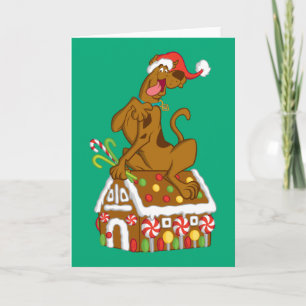 Scooby & Gingerbread House Feestdagen Kaart