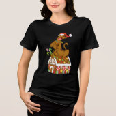 Scooby & Gingerbread House Tri-Blend Shirt (Voorkant)