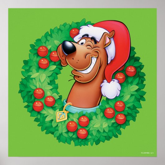Scooby in Wreath Poster (Voorkant)