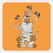 Scooby Mummy Vierkante Sticker (Voorkant)