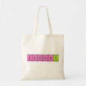 Scooby periodieke lijstnaam canvas tas (Voorkant)