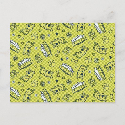 Scooby Snacks Galore Checker Pattern Briefkaart (Voorkant)