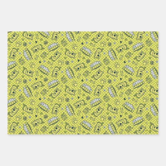 Scooby Snacks Galore Checker Pattern Inpakpapier Vel (Voorkant 3)