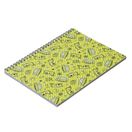 Scooby Snacks Galore Checker Pattern Notitieboek (Linkerzijde)