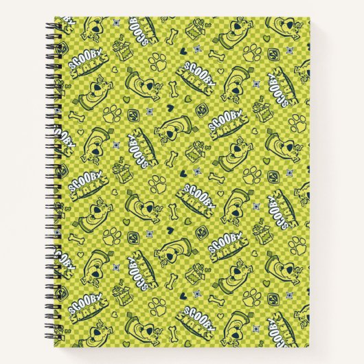 Scooby Snacks Galore Checker Pattern Notitieboek (Voorkant)