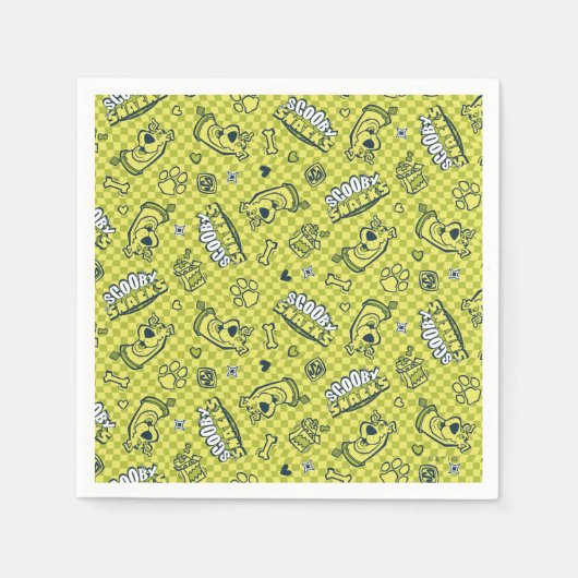 Scooby Snacks Galore Checker Pattern Servet (Voorkant)