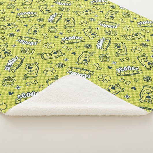 Scooby Snacks Galore Checker Pattern Sherpa Deken (3/4)