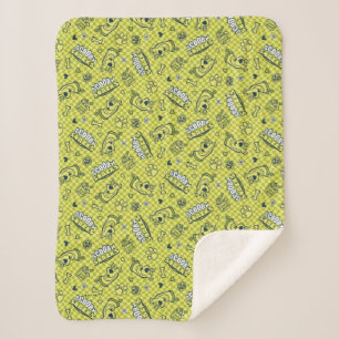 Scooby Snacks Galore Checker Pattern Sherpa Deken
