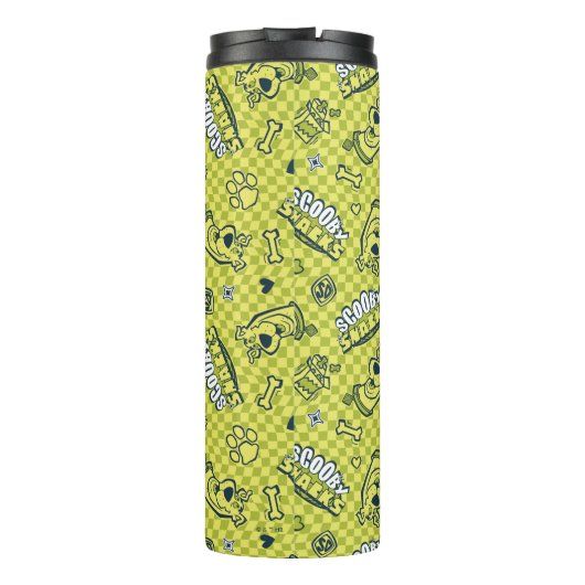 Scooby Snacks Galore Checker Pattern Thermosbeker (Achterkant)