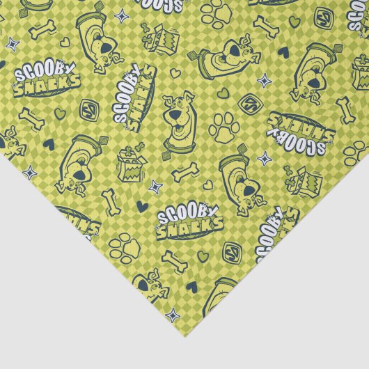 Scooby Snacks Galore Checker Pattern Tissuepapier (Detail)