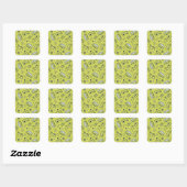 Scooby Snacks Galore Checker Pattern Vierkante Sticker (Vel)