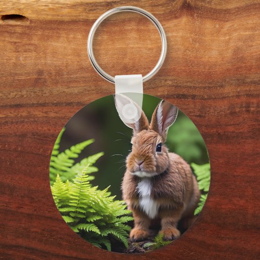Scooby The Dwarf Bunny Rabbit, Keyring Sleutelhanger (Voorkant)