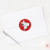 Scooby-Valentijnsdag Ronde Sticker (Envelop)