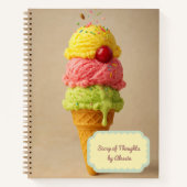 Scoop of Thoughts – gepersonaliseerd ijs Notitieboek (Voorkant)