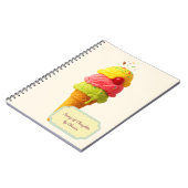 Scoop of Thoughts – Gepersonaliseerd ijs Notitieboek (Linkerzijde)
