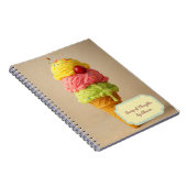 Scoop of Thoughts – gepersonaliseerd ijs Notitieboek (Rechterzijde)