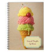 Scoop of Thoughts – gepersonaliseerd ijs Notitieboek (Voorkant)