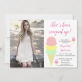 Scooped Ice Cream Bachelorette Party Kaart (Voorkant)