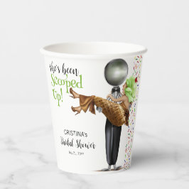 Scooped Up Bruidsmeisje Bruiloft Chocolate Ijs Papieren Bekers