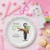 Scooped Up Chocolate Ice Cream Vrijgezellenfeest Papieren Bordje (Feest)