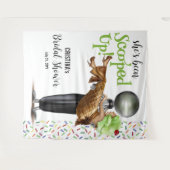 Scooped Up Chocolate Ice Cream Vrijgezellenfeest Wandkleed (Voorkant (horizontaal))