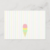 Scooped Up Ice Cream Vrijgezellenfeest Registry Informatiekaartje (Achterkant)