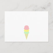 Scooped Up Ice Cream Vrijgezellenfeest Registry Informatiekaartje (Achterkant)