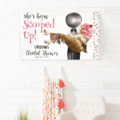 Scooped Up Strawberry Ijs Bridal Shower Spandoek (Insitu)
