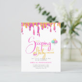 Scooping Up Love Ijsje Meisje Baby Shower (Staand voorkant)