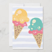 Scoops and Hoops Meisjes Basketbal Uitnodiging (Achterkant)