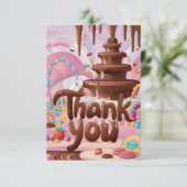 Scoops Chocolade bedankkaart (Staand voorkant)
