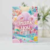 Scoops Magic Candyland bedankt kaart (Staand voorkant)