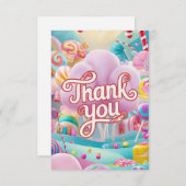 Scoops Magic Candyland bedankt kaart (Voorkant / Achterkant)