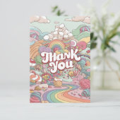 Scoops Magic Candyland bedankt kaart (Staand voorkant)