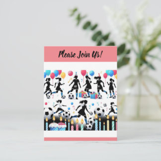 Scoor met ons Lady Voetbalfeestje Kaart