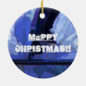 Scoot Booter - Stuntscooter kunstwerk Keramisch Ornament (Achterkant)