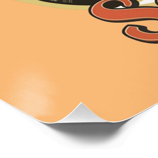 scoot in stijl glanzend Poster (Hoek)