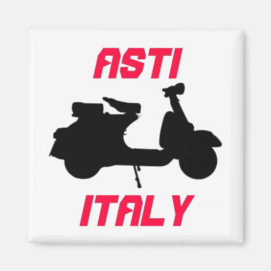 Scooter, Asti, Italië Magneet (Voorkant)