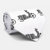 SCOOTER BAR CODE Motorfiets Barcode Patroon Ontwer Stropdas (Opgerold)