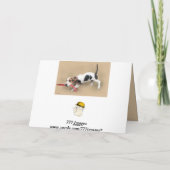 Scooter...Basset Hound Puppy...Bedankt!...Kaart. Bedankkaart (Achterkant)