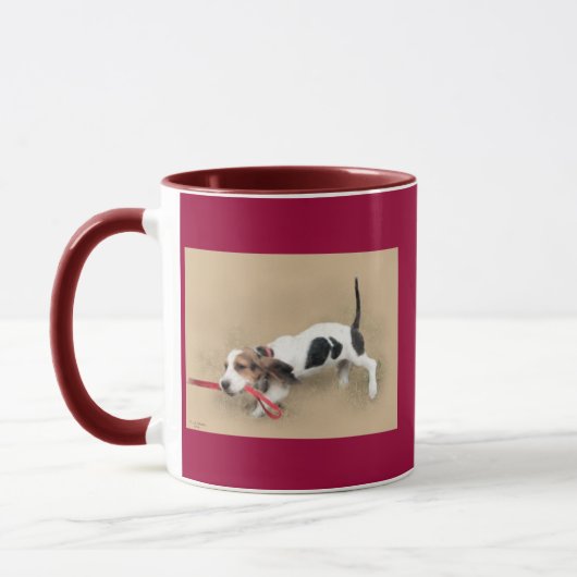 Scooter... Basset Hound Puppy!.. Koffee Mok. Mok (Links)