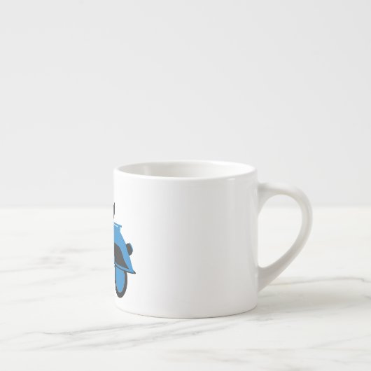 Scooter Blue Espresso Kop (Rechts)