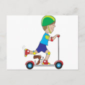 Scooter Boy Briefkaart (Voorkant)