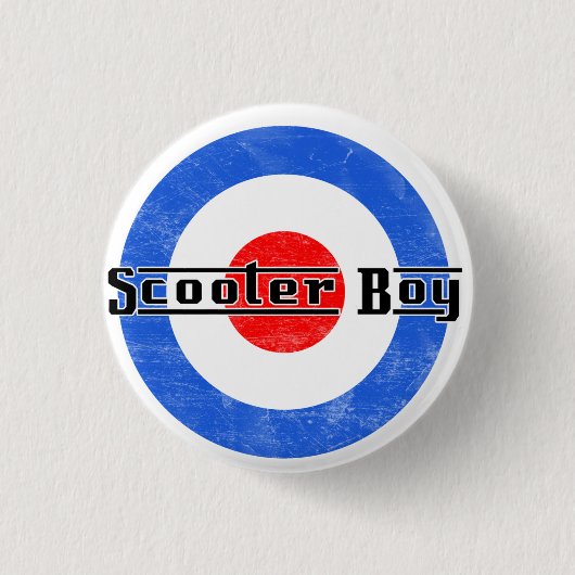Scooter Boy Lambretta Pin Ronde Button 3,2 Cm (Voorkant)
