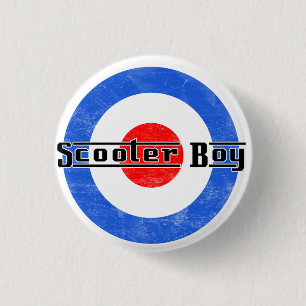 Scooter Boy Lambretta Pin Ronde Button 3,2 Cm
