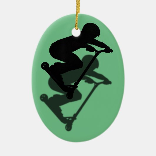 Scooter Boy - Stunt Scooter 5 Keramisch Ornament (Voorkant)