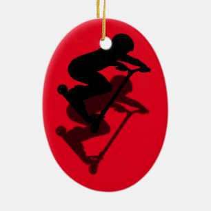 Scooter Boy - Stunt Scooter 5 Keramisch Ornament