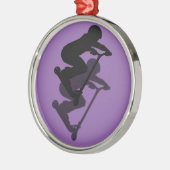 Scooter Boy - Stunt Scooter 5 Metalen Ornament (Links)