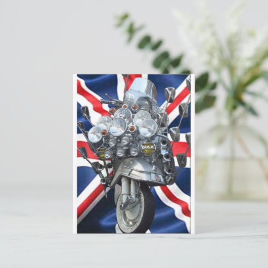 Scooter Briefkaart (Staand voorkant)