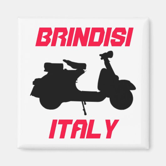 Scooter, Brindisi, Italië Magneet (Voorkant)